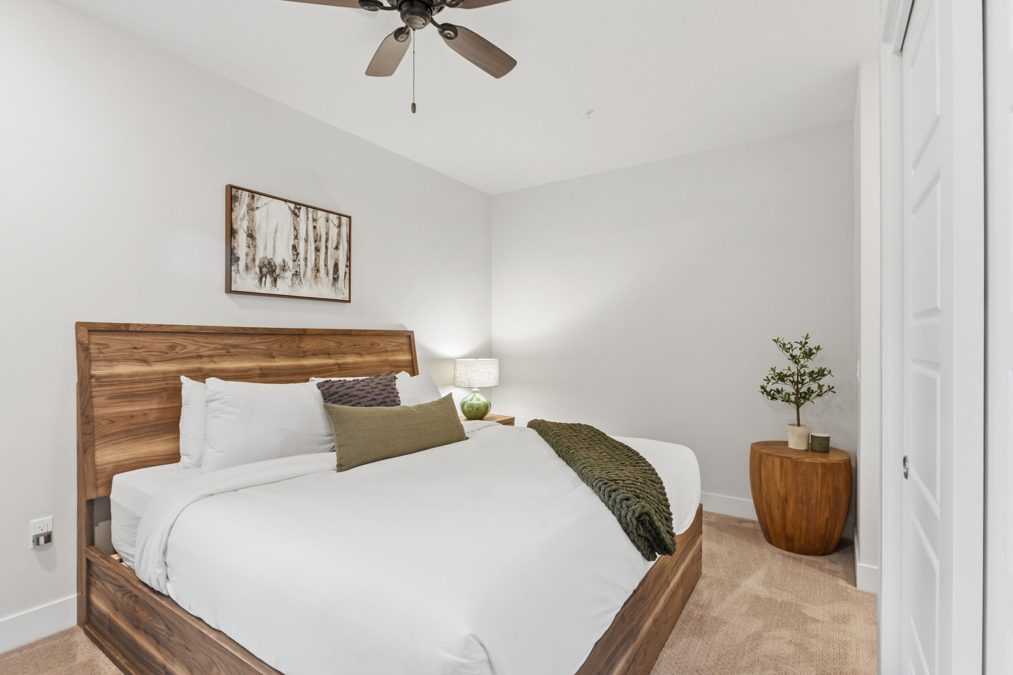 Bedroom with king bed