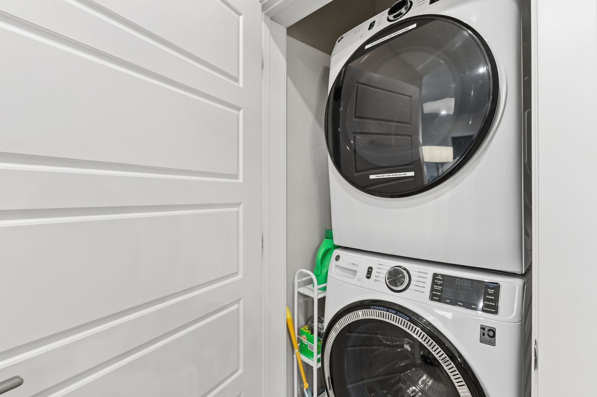 In-unit full-size washer and dryer
